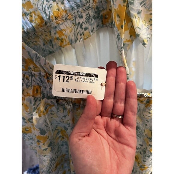 Floral Halter Maxi Dress- Large - Picture 8 of 9